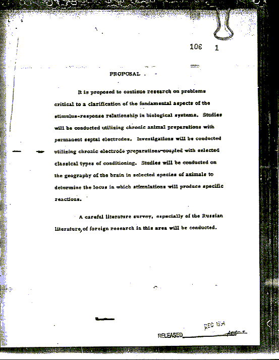 Declassified MKULTRA