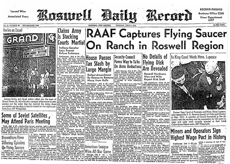 Roswell Daily Record July, 8 1947