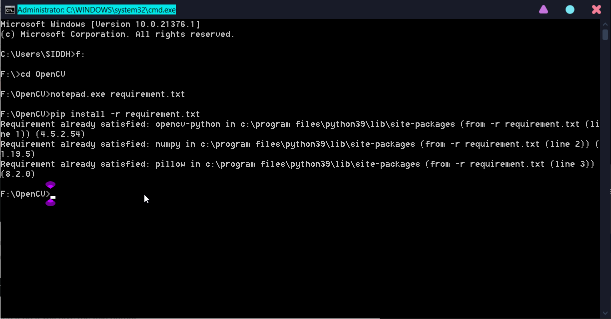 Package installation