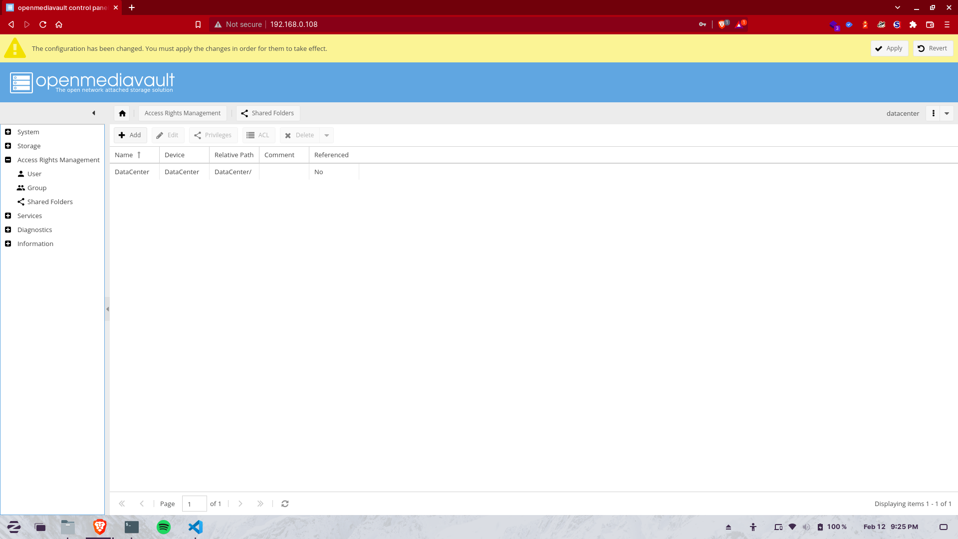 Folder Sharing Setup