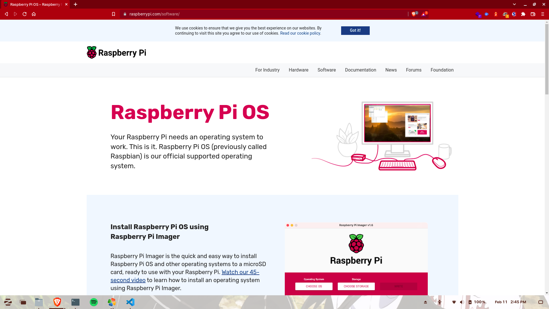 Raspberry pi software